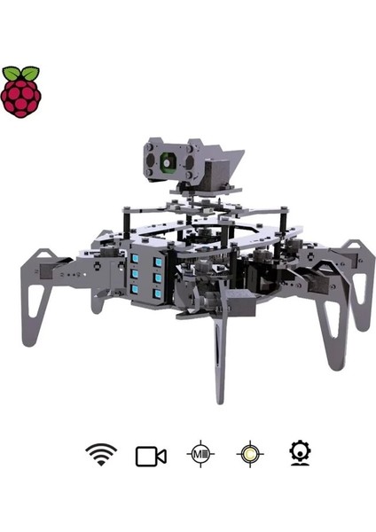 Raspclaws Hexapod Örümcek Robot Kiti