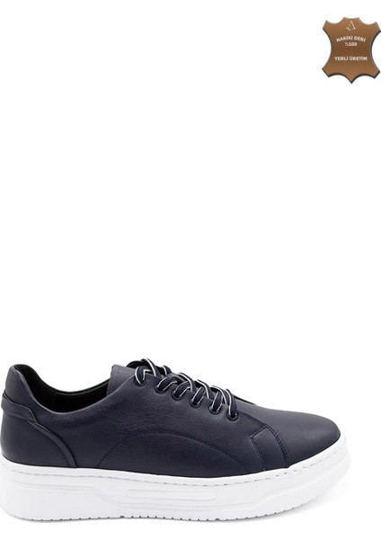 Erkek Sneaker Deri Ayakkabı 082Y24E40716