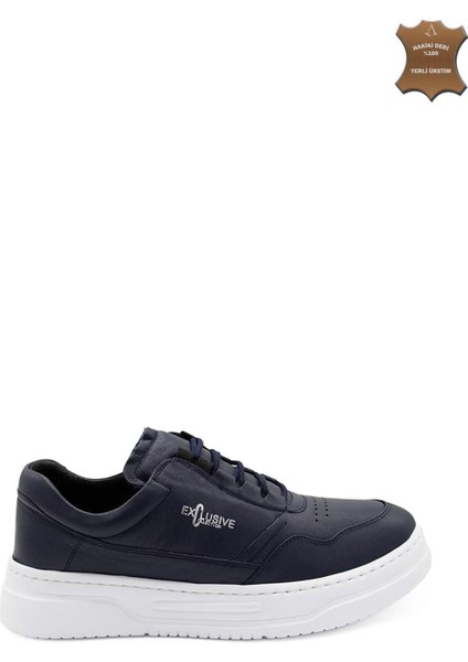 Erkek Sneaker Deri Ayakkabı 082Y24E40741