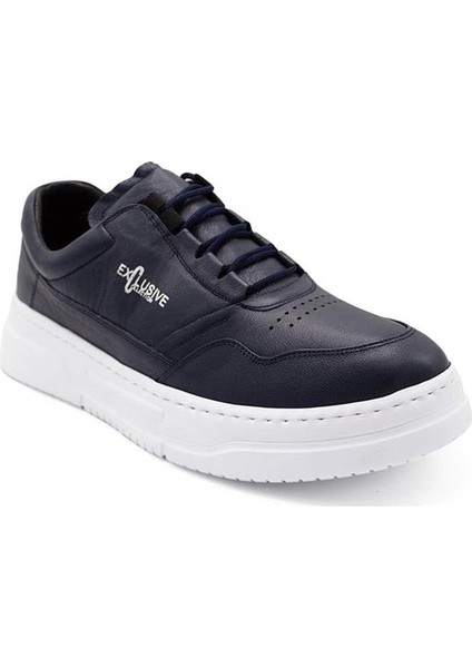 Erkek Sneaker Deri Ayakkabı 082Y24E40741