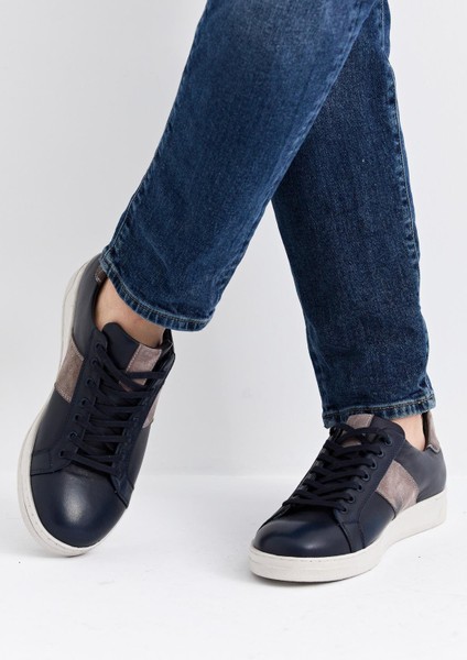 Erkek Sneaker Hakiki Deri Ayakkabı 002Y22E4043