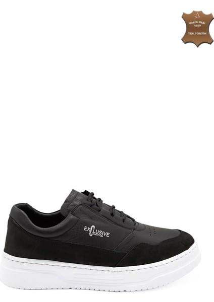 Erkek Sneaker Deri Ayakkabı 082Y24E40741