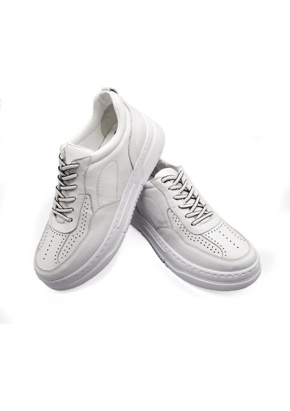Erkek Sneaker Hakiki Deri Ayakkabı 082Y24E40736 fırsatları