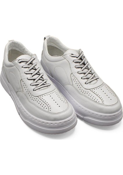 Erkek Sneaker Hakiki Deri Ayakkabı 082Y24E40736 indirimleri