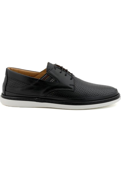 Siyah Erkek Sneaker Deri Ayakkabı
