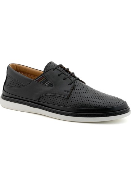 Siyah Erkek Sneaker Deri Ayakkabı