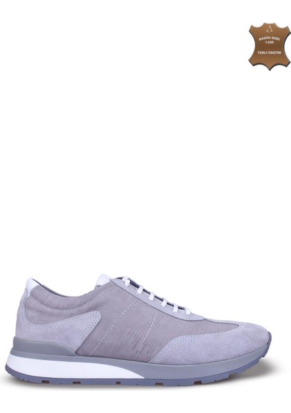 Erkek Bağcıklı Sneaker Hakiki Deri Ayakkabı 032Y25E5825