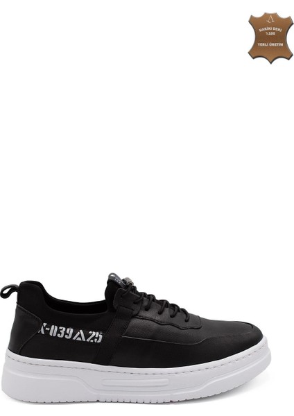 Erkek Sneaker Deri Ayakkabı 082Y24E40733