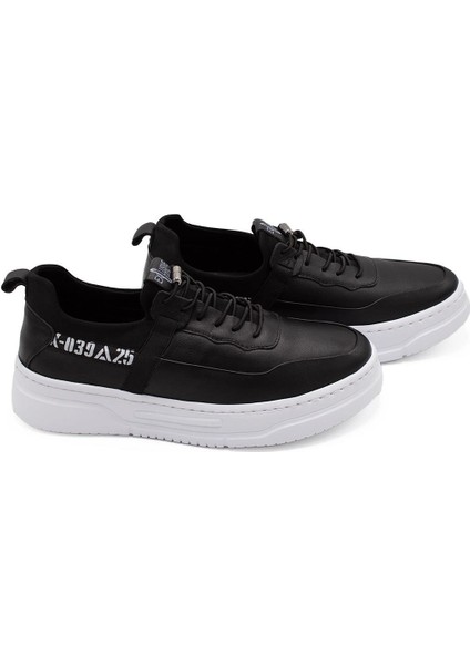 Erkek Sneaker Deri Ayakkabı 082Y24E40733