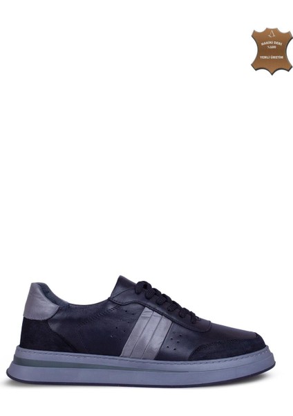 Erkek Sneaker Hakiki Deri Ayakkabı 002Y25E4081