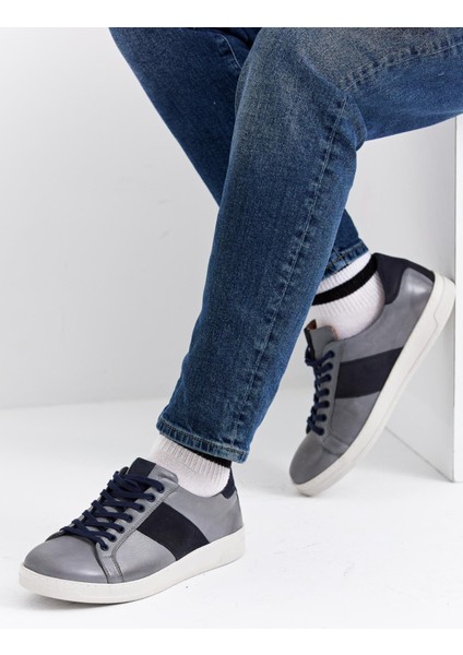 Erkek Sneaker Hakiki Deri Ayakkabı 002Y22E4043