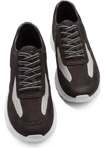 Erkek Sneaker Deri Ayakkabı 082Y24E40737