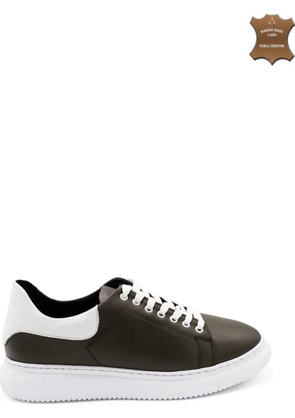 Erkek Sneaker Deri Ayakkabı 082Y24E40746