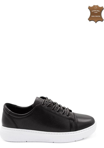 Erkek Sneaker Deri Ayakkabı 082Y24E40723