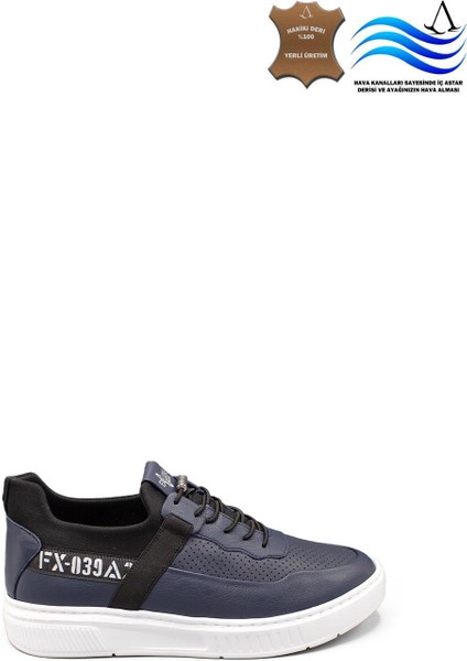 Erkek Sneaker Deri Ayakkabı 082Y24E40752