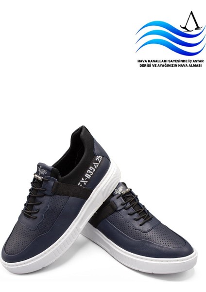 Erkek Sneaker Deri Ayakkabı 082Y24E40752