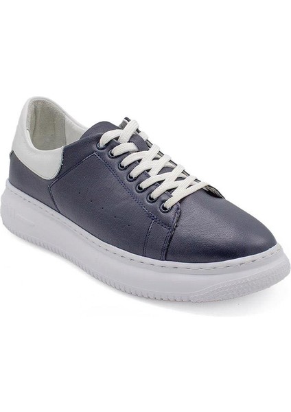 Erkek Sneaker Hakiki Deri Ayakkabı 082Y24E40746