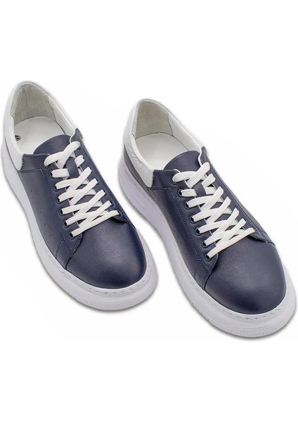 Erkek Sneaker Hakiki Deri Ayakkabı 082Y24E40746
