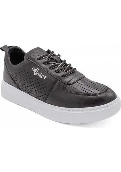 Erkek Sneaker Hakiki Deri Ayakkabı 082Y24E40740