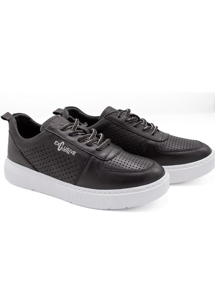 Erkek Sneaker Hakiki Deri Ayakkabı 082Y24E40740