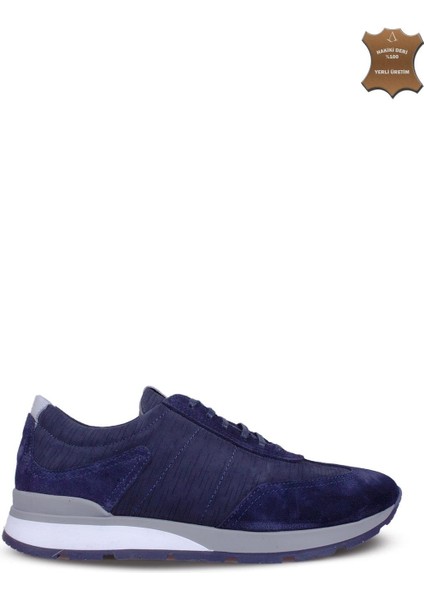 Erkek Bağcıklı Sneaker Hakiki Deri Ayakkabı 032Y25E5825