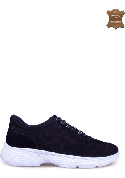 Erkek Sneaker Hakiki Deri Ayakkabı 082Y24E40737