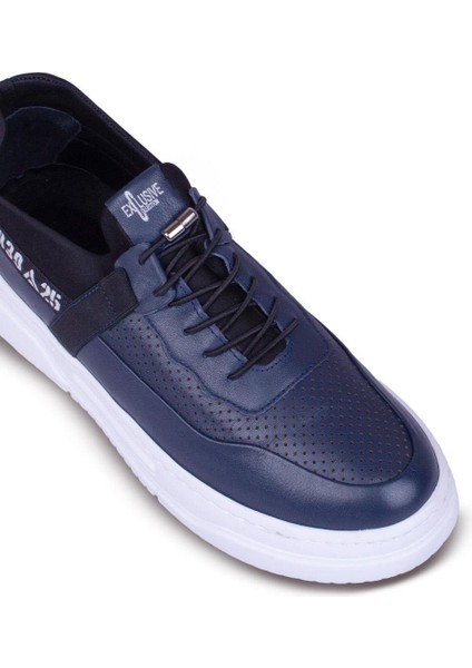 Erkek Sneaker Hakiki Deri Ayakkabı 082Y24E40754