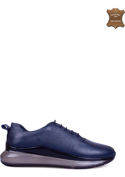 Erkek Sneaker Hakiki Deri Ayakkabı 031Y24E5792