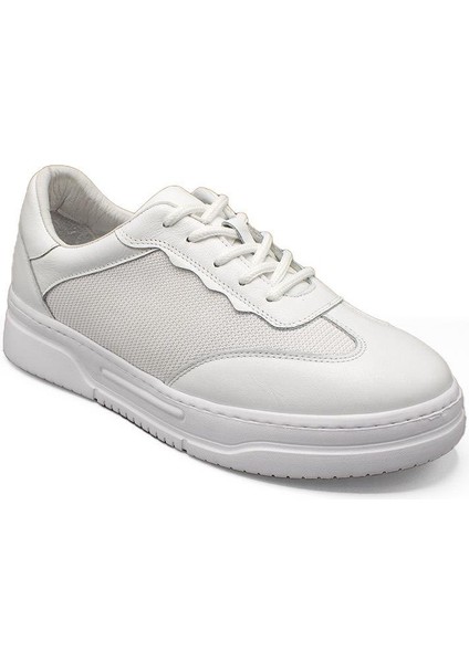 Erkek Deri ve Tekstil Sneaker Ayakkabı 082Y24E40753