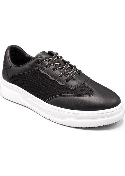 Erkek Deri ve Tekstil Sneaker Ayakkabı 082Y24E40753