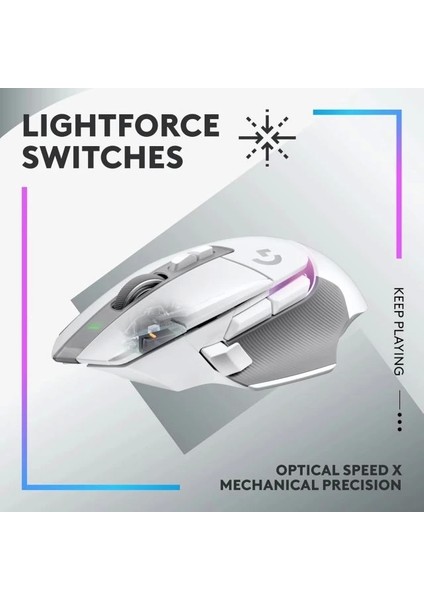 Logitech G502 x Plus Kablosuz Rgb Oyun Mouse Beyaz Wireless Rgb