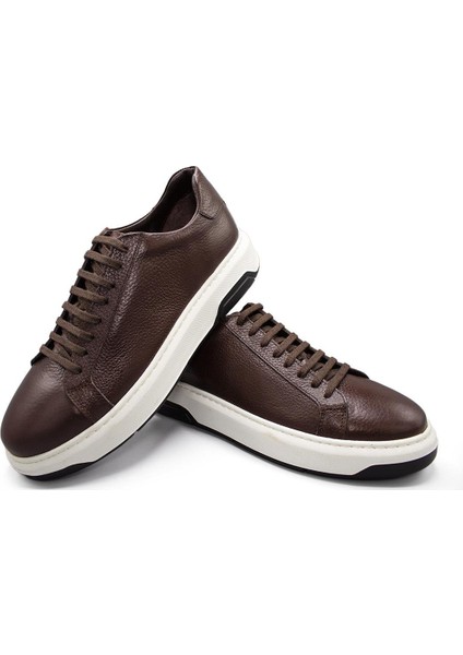 Erkek Sneaker Hakiki Deri Ayakkabı 031Y24E5785