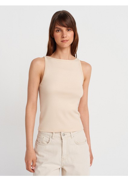 21048 Halter Yaka Top-Taş