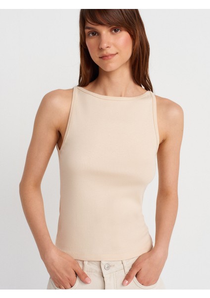 21048 Halter Yaka Top-Taş