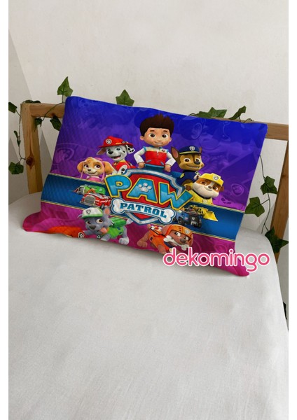 Mavi Kırmızı Paw Patrol 2 Adet Yastık Kılıfı