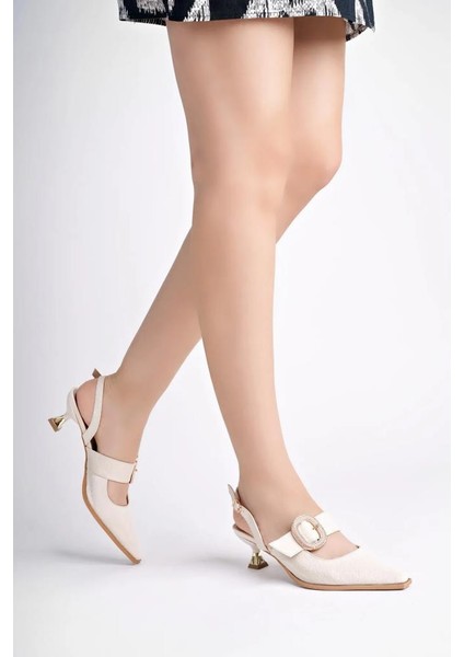 PS-31920 4 cm Topuklu Kadın Stiletto Abiye Ayakkabı