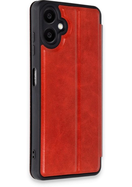 Samsung Galaxy A06 Kılıf Flip Cover - Kırmızı Dpmah
