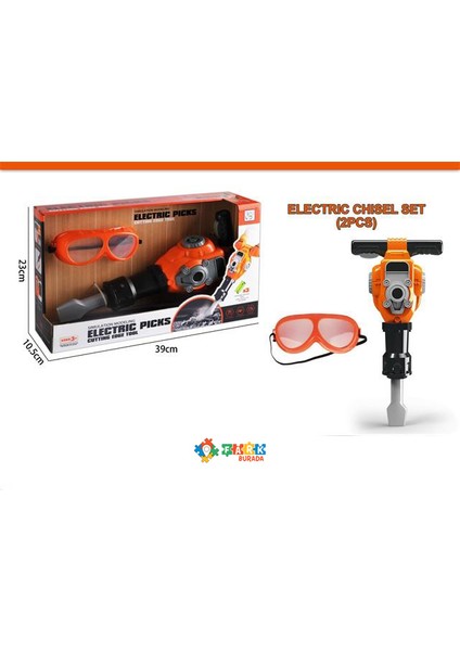 Oyuncak Pilli Hilti Tamir Seti ve Iş Gözlüğü HB3299-23
