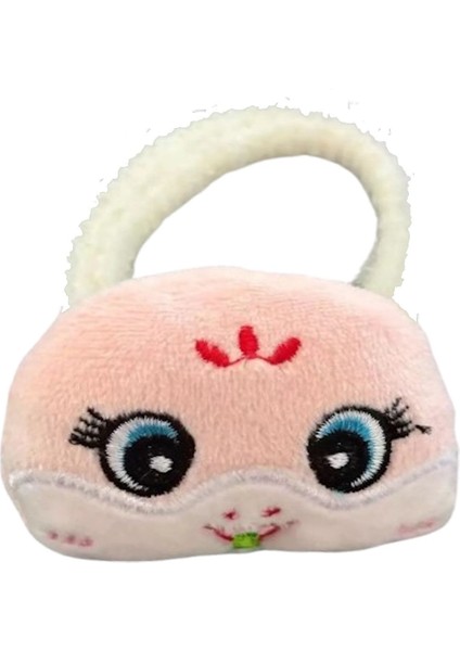 Pembe Renk Ayıcıklı Peluş Simit Toka