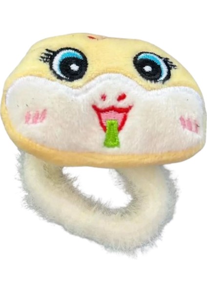 Sarı Renk Ayıcıklı Peluş Simit Toka