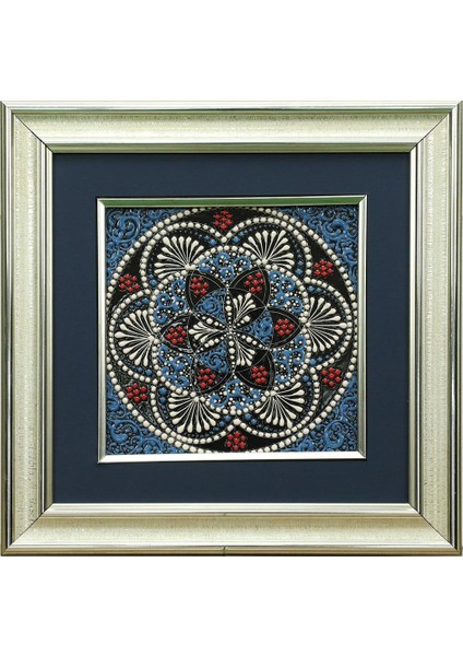 El Işçiliği Çini Tablo 34*34 cm - 6284