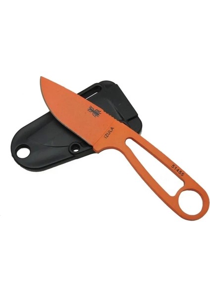 Izula Esee 51455ORG Turuncu Kamp Bıçağı 16 cm - Komple Metal, Plastik Kılıflı