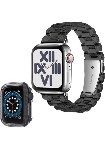 Apple Watch Series 41 mm Uyumlu Kasa Korumalı Kordon