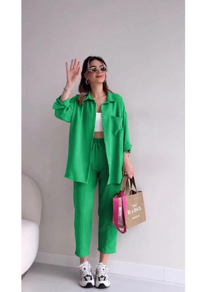 Keten Günlük Ikili Takım Elbise Pantolon Gömlek fiyatları