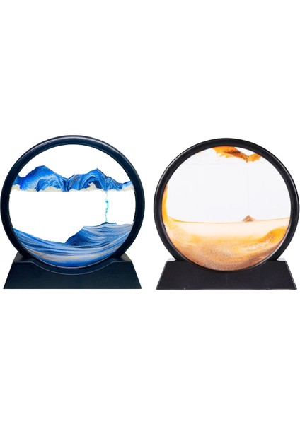 Astronot Küçük - 7 Inç Sulu Cam Kum Saati Ayna Modeli (5131)