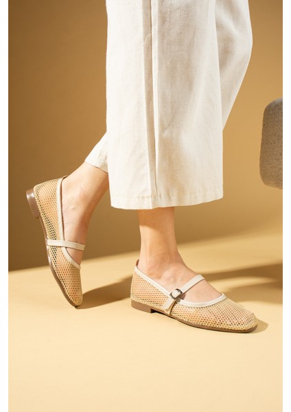 Küt Burunlu Fileli Toka Detaylı Rahat Taban Kadın Babet 008-008-25FILE modelleri