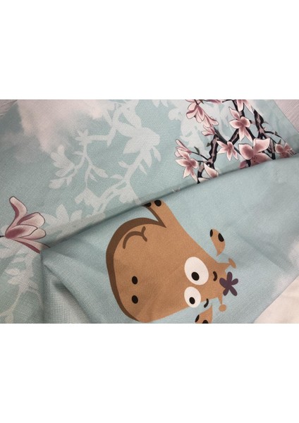 Fon Perde Keten Zemin Çocuk Odası Perdesi 1 Takım 2 Adet Şeklinde 140 x 270-AKROBATIK Hayvanlar fırsatları