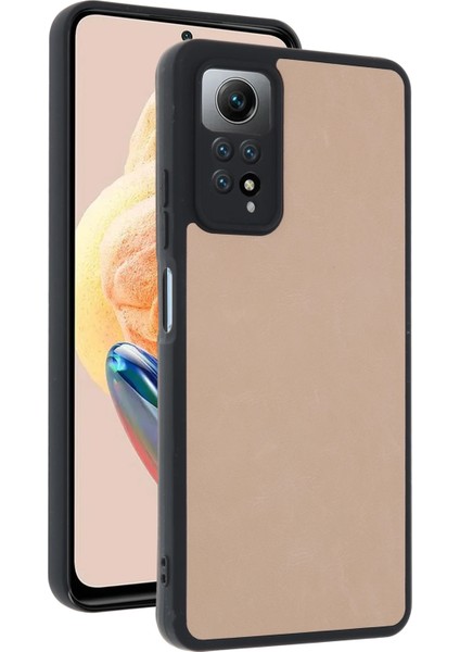 Xiaomi Redmi Note 12 Pro 4g Kılıf Aras Deri Kapak - Pudra Mrayd