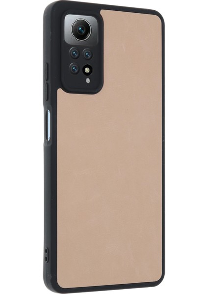 Xiaomi Redmi Note 12 Pro 4g Kılıf Aras Deri Kapak - Pudra Mrayd