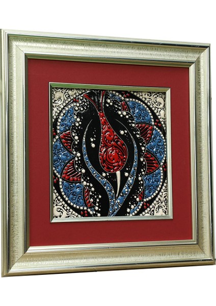 El Işçiliği Çini Tablo 34*34 cm - 6269